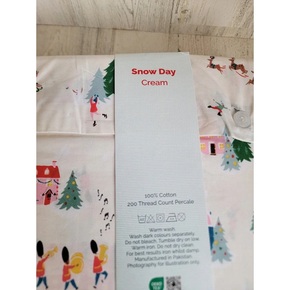 Cath Kidston London theme twin NEW‎ bedsheet set Xmas home decor santa